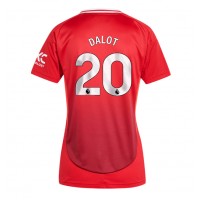 Camiseta Manchester United Diogo Dalot #20 Primera Equipación para mujer 2024-25 manga corta